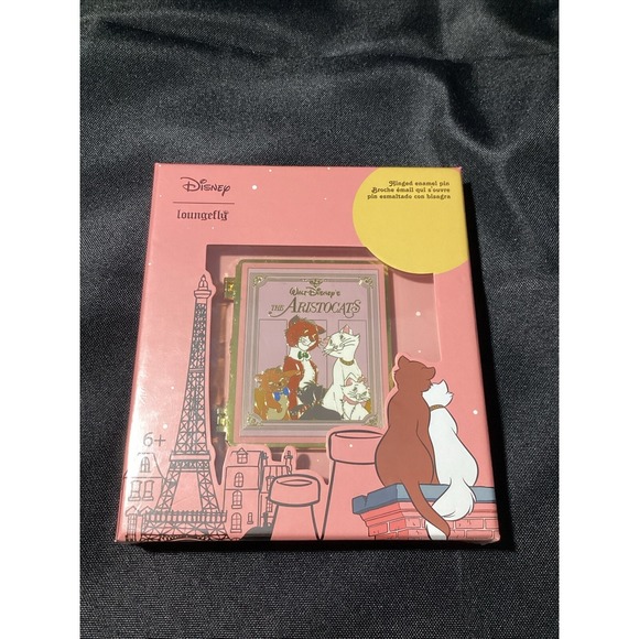 Disney Jewelry - Disney Loungefly The Aristocats 3" Jumbo LE 1300 Classic Hinged Book Pin New
